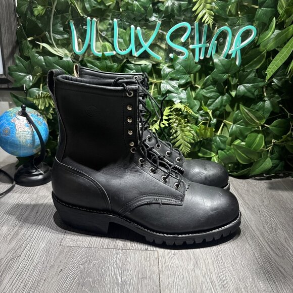 California Department Of Correction PIA Inmate Boots Men Size 12.5 D - Picture 1 of 9